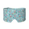 Adjustable Velcro Sleep Mask Christmas Animals Llama Sloth Dinosaur, Ultra Soft Blackout Eye Ear Cover, Zero Pressure Warm Blindfold for Airplane Work Nap view 1