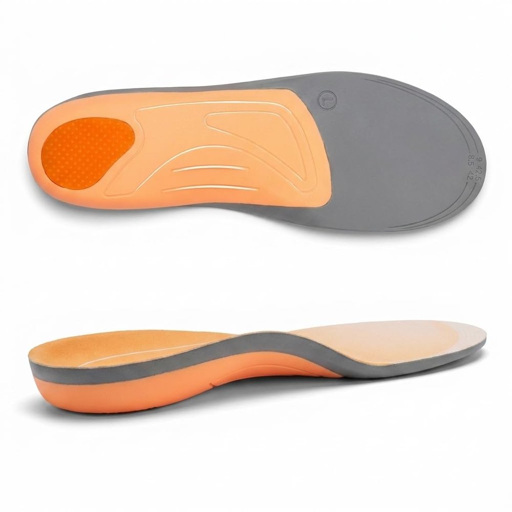 UBISOLE All Day Support Orthotics Inserts for Men - High Arch Shoe Insoles for Standing All Day,Anti Fatigue Insoles for Plantar Fasciitis, Shock Absorbing, Foot & Heel Pain Relief - Flow, M