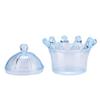 12Pcs Transparent Crown Plastic Candy Gift Boxes For Party Wedding Bridal Shower Birthday Celebration Pink Blue White 8cm 5cm 7cm (Blue) view 2