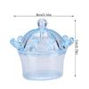 12Pcs Transparent Crown Plastic Candy Gift Boxes For Party Wedding Bridal Shower Birthday Celebration Pink Blue White 8cm 5cm 7cm (Blue) view 3