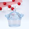 12Pcs Transparent Crown Plastic Candy Gift Boxes For Party Wedding Bridal Shower Birthday Celebration Pink Blue White 8cm 5cm 7cm (Blue) view 4