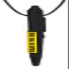 ARK Chewable Pen Necklace, Chew Necklaces for Sensory Kids and Adults, Oral Fidget for Autism, ADHD, SPD, Anxiety, Medical-Grade Sensory Chew Necklace, XT, Firm, Black, Smooth view 1