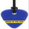 ARK Guitar Pick Small Thin Chew Necklace, Chew Necklaces for Sensory Kids and Adults, Oral Fidget for Autism, ADHD, SPD, Anxiety, Medical-Grade Sensory Chew Necklace, Standard, Softest, Dark Blue view 1