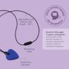 ARK Guitar Pick Small Thin Chew Necklace, Chew Necklaces for Sensory Kids and Adults, Oral Fidget for Autism, ADHD, SPD, Anxiety, Medical-Grade Sensory Chew Necklace, Standard, Softest, Dark Blue view 3