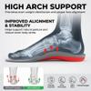 UBISOLE High Arch Support Orthotics Insoles for Men & Women - Shoe Inserts for Plantar Fasciitis, Shock Absorbing Work Boot Insoles, +220 lbs, Foot & Heel Pain Relief, Trim to Fit - Max, M view 4