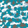 Gray, Turquoise & White Abstract Camoflauge Pattern On Edible Image Chocolate Transfer Sheet. Apply To Your Custom Chocolate Treats view 1