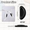 10 Pairs Eyeglass Nose Pads Non-Slip Stick On Glasses Nose Pieces Pad Soft Silicone Glasses Noses Grips for Eyeglass Sunglasses(Black) view 2