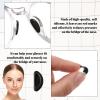 10 Pairs Eyeglass Nose Pads Non-Slip Stick On Glasses Nose Pieces Pad Soft Silicone Glasses Noses Grips for Eyeglass Sunglasses(Black) view 3