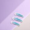 3pcs Blue Contact Applicator, Contact Lens Remover Tool, Inserter+Tweezer with Soft Tip, for Contact Lens Cases Health and Household, Contact Lens Cases view 2