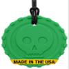 ARK Pirate Coin Chew Necklace, Chew Necklaces for Sensory Kids and Adults, Oral Fidget for Autism, ADHD, SPD, Anxiety, Medical-Grade Sensory Chew Necklace, XXT, Very Firm, Forest Green view 1