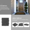 Abaodam Plastic Threshold Ramp Mat 10pcs 25X27X7Cm Loading Ramp Cushion for Doorways and Curbs Portable for Wheelchairs Cars and Mobility Aids view 4