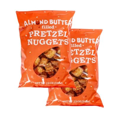 Almond Butter Filled Pretzel Nuggets 12 oz (340g) - 2 PACK (Almond Butter Filled Pretzel Nuggets)