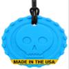 ARK Pirate Coin Chew Necklace, Chew Necklaces for Sensory Kids and Adults, Oral Fidget for Autism, ADHD, SPD, Anxiety, Medical-Grade Sensory Chew Necklace, XT, Firm, Bright Blue view 1