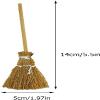 10Pcs Witch Broomstick Set, Miniature Broom Props, Fairy Decoration, Cinnamon Broom, Sweeping Tools, Angle Brooms view 3
