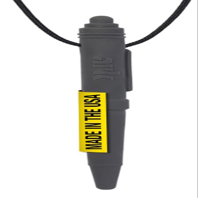 ARK Chewable Pen Necklace, Chew Necklaces for Sensory Kids and Adults, Oral Fidget for Autism, ADHD, SPD, Anxiety, Medical-Grade Sensory Chew Necklace, XXT, Very Firm, Dark Grey, Smooth