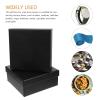 Outanaya 10Pcs Thickened Black Square Boxes Set, Ultra-Hard Belt Packaging Paper Boxes for Wedding, Party, and Present Storage view 4