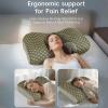 Alleviate Neck and Shoulder Pain with Pillows for Sleeping, Knitted Pillow SP Cervical Vertebra Protection (Light Pink) view 4