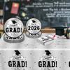 122 Pcs 2026 Graduation Plates and Napkins, Disposable Silver Grad Paper Tablware Serve 30, Class of 2026 Decorations Graduation Decorations, Congrats Grad for Kindergarten Grad Party Favors view 4