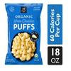 Organic White Cheddar Puffs, 18 oz. view 2