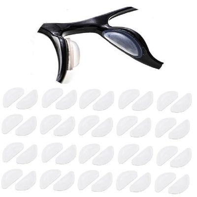 2 3 4 8 16 20 Pairs Eyeglasses Nose Pads, Stick On 3.5 mm Thickness Adhesive,Soft Silicone Comfort Anti Slip Flexible Nose Pieces for Glasses Sunglasses Reading Glasses Kits (20 Pairs White)