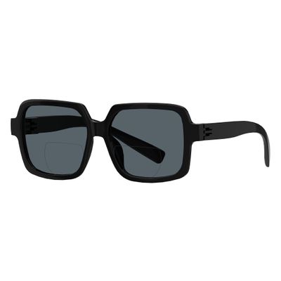 Eyekepper Metalless Screwless Spring Hinges Bifocal Sunglasses Men Women Sunshine Readers for Outdoor Sports, Driving & Fishing Black +3.25