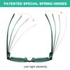 Eyekepper Metalless Screwless Spring Hinges Bifocal Sunglasses Men Women Sunshine Readers for Outdoor Sports, Driving & Fishing Black +3.25 view 3