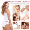 5 in 1 Stainless Steel Muscle Scraper Tools Set, GuaSha Scraping Massage Tools Fascia Release Scraper for Muscle Pain Relief of Neck Shoulder Leg Body, Birthday Gift for Men Women(COLOR:Silver) view 3