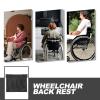 LALADEFIEE Thick Oxford Cloth Wheelchair Backrest Cushion Removable Breathable Wheelchair Back Support Pad for Mobility Aid Users Sturdy Black for Daily Comfort view 4