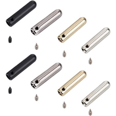 KaiYeA Metal Aglets Shoelace Tips 24 Sets Shoelace Screw 4 Colors Alloy Head and Cords End Metal Aglet Replacement Tips for DIY Repairing For Canvas Sneakers Diy