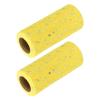 DEFANEX 2pcs Glitter Tulle Ribbon (6 Inch x 25 Yards) - Star Moon Pattern Wide Mesh Ribbon Sparkle Fabric Tulle Rolls, for DIY Tutu Skirt Bow Wedding Decor Gift Wrapping, Yellow view 1