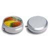 Poppies Field Yellow Brick Road Round Metal Pill Box, 3 Compartments Portable Pill Case Mini Medication Organizer Travel Medication Holder to Hold Vitamins, Medication, Fish Oil view 3