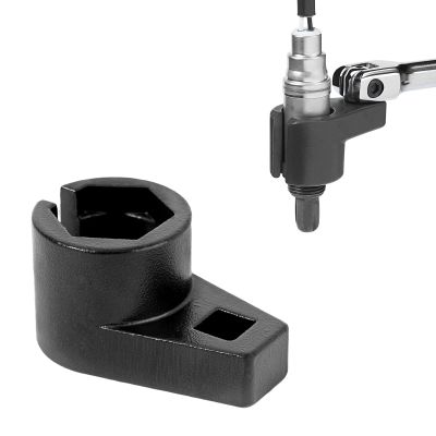 Gdnecad Offset Oxygen Sensor Socket, 3/8-Inch Drive by 7/8-Inch 22mm Side Wire Gate Accesses Sensor, Universal 6-Point O2 Sensor Tool Protect Wire from Damage for Most Cars