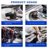 Gdnecad Offset Oxygen Sensor Socket, 3/8-Inch Drive by 7/8-Inch 22mm Side Wire Gate Accesses Sensor, Universal 6-Point O2 Sensor Tool Protect Wire from Damage for Most Cars view 4