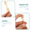 SOPOTUTU Tongue Cleaner and Oral Cleaner for Infants, 3pcs Silicone Toothbrush Set with Tongue Brush for Newborn Mouth Cleaning, Safe Oral Care for Babies view 3