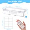 2 PCS Cotton Swab Holder for Travel, Small Portable Travel Cotton Swab Holder Clear Plastic Cottons Swabs Case Portable Holders with Dustproof Lid for Cottons Rounds, Swabs, Floss view 2