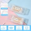 2 PCS Cotton Swab Holder for Travel, Small Portable Travel Cotton Swab Holder Clear Plastic Cottons Swabs Case Portable Holders with Dustproof Lid for Cottons Rounds, Swabs, Floss view 3