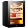 50L Electric Cigar Humidor Cabinet with Cedar Wood Drawers - Holds 200-300 Cigars, Ideal Desktop Cooler for Men, for Cigar Enthusiasts view 1