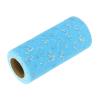 DEFANEX Glitter Tulle Ribbon (6 Inch x 25 Yards) - Star Moon Pattern Wide Mesh Ribbon Sparkle Fabric Tulle Rolls, for DIY Tutu Skirt Bow Wedding Decor Gift Wrapping, Light Blue view 1