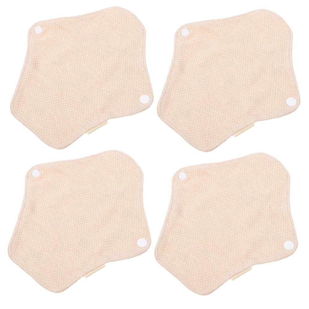 CORHAD Reusable Cotton Menstrual Pads 4Pcs, 180Mm Washable Sanitary Napkins for Women, Breathable Nursing Pads Suitable for Daily Use and Sensitive Skin
