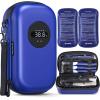 AUVON Insulin Cooler Travel Case with Rechargeable Temp Display, Insulin Pen Cooler Travel Case with 2 x 160g TSA Approved Ice Packs, Waterproof Insulated Cooler Bag for Daily Use & Trip view 1