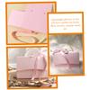 Abaodam Boxes Set, 2Pcs Pink Paper Wrapping Box with Pearl Chain, Mini and Medium Size for Wedding Party Favors and Packaging view 4