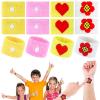 Tondiamo 4 Pairs Motion Sickness Bands Kids Adults Nausea, Heart & Flower view 1