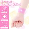 Tondiamo 4 Pairs Motion Sickness Bands Kids Adults Nausea, Heart & Flower view 3