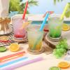300 Pcs Jumbo Milkshake Boba Straws, Colorful Disposable Plastic Milkshake Straws, Wide-mouthed Large Individually Wrapped Straw for Bubble Tea, Thick Beverages, Lemonade(0.43" Wide X 9.45" Long) view 4