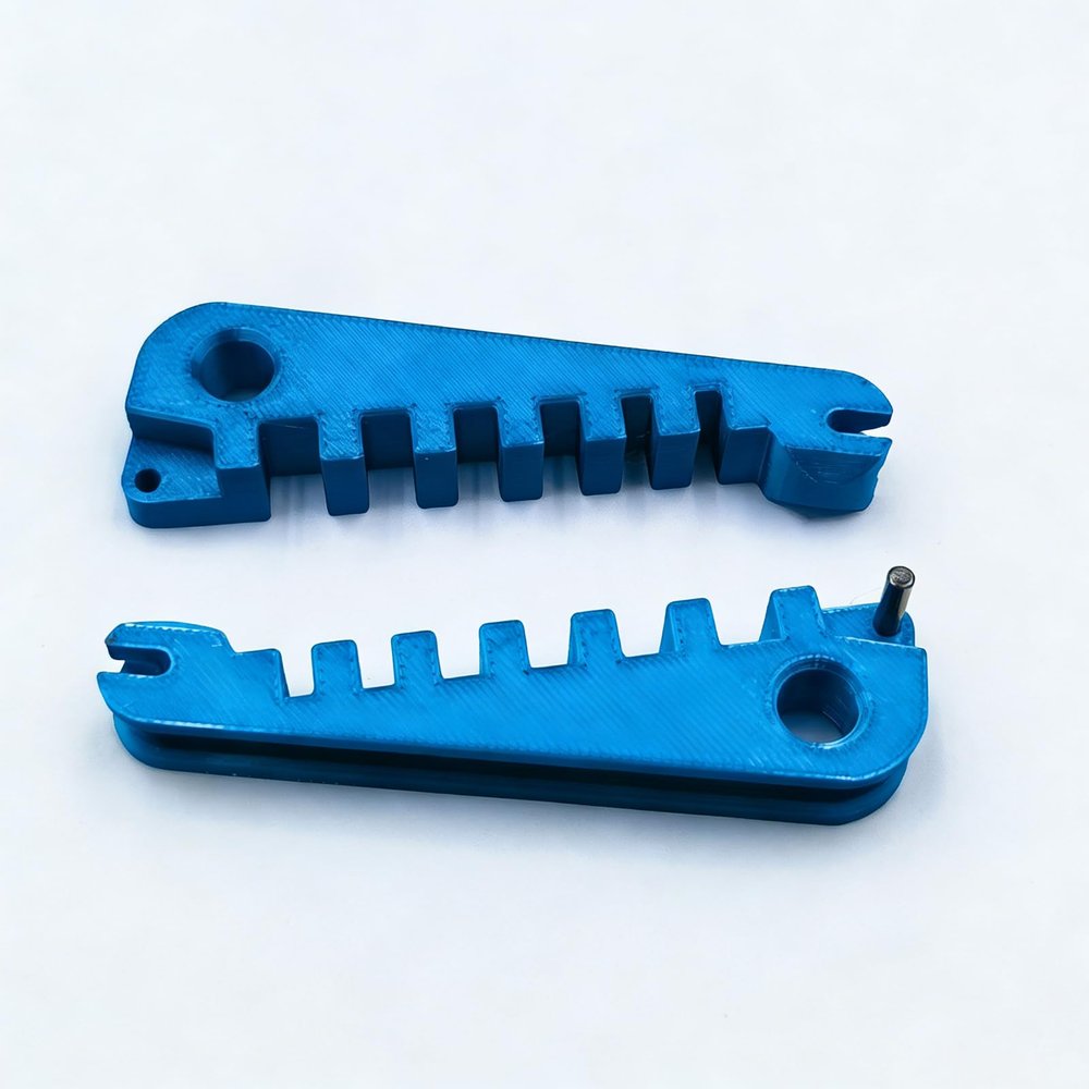 2pcs Eyeglass Curvature Adjuster Glasses Frame Bender and Temple Arms Nose Pads - Adjuster Professional Optician Toolfor DIY Glasses Repair at Home Easy Multi Purpose Eyewear Tool (Dark Blue)