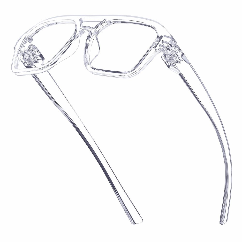 Eyekepper Blue Light Reading Glasses Men Women 2.25, Pilot Clear Frame