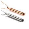 FRFSORO Fashion Stainless Steel Meditation Mindfulness Pendant Necklace Regulating Breathing Whistle Relieving Anxiety Couple Jewelry(Gold) view 3