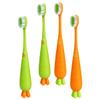 SOIMISS Cartoon Manual Toothbrush 4Pcs Soft Bristles Toothbrush Set Carrot and Radish Design Daily Use for Boys and view 1