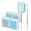 122 Count Heavy Duty Duster Refills with 2 Pack Extendable Handle, Disposable Duster Refills for Ceiling Fans, Blinds & Sofa, Compatible with Most Handles view 1