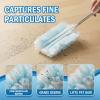122 Count Heavy Duty Duster Refills with 2 Pack Extendable Handle, Disposable Duster Refills for Ceiling Fans, Blinds & Sofa, Compatible with Most Handles view 4